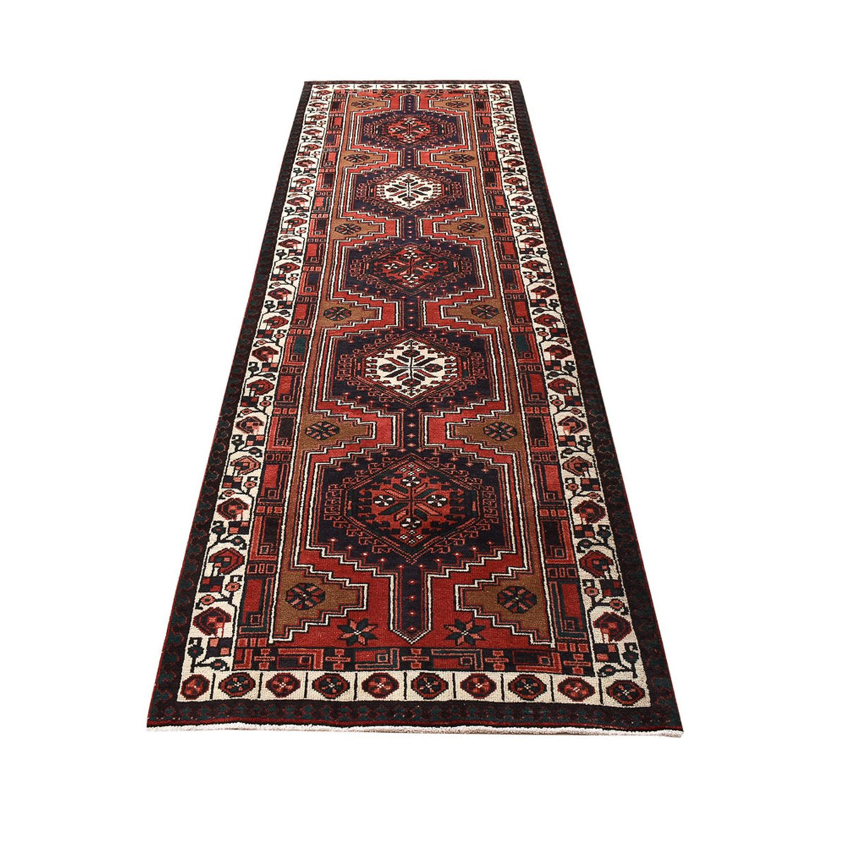 Tappeto corsia Tappeto Persero - Nomade - 313 x 100 cm - rosso scuro