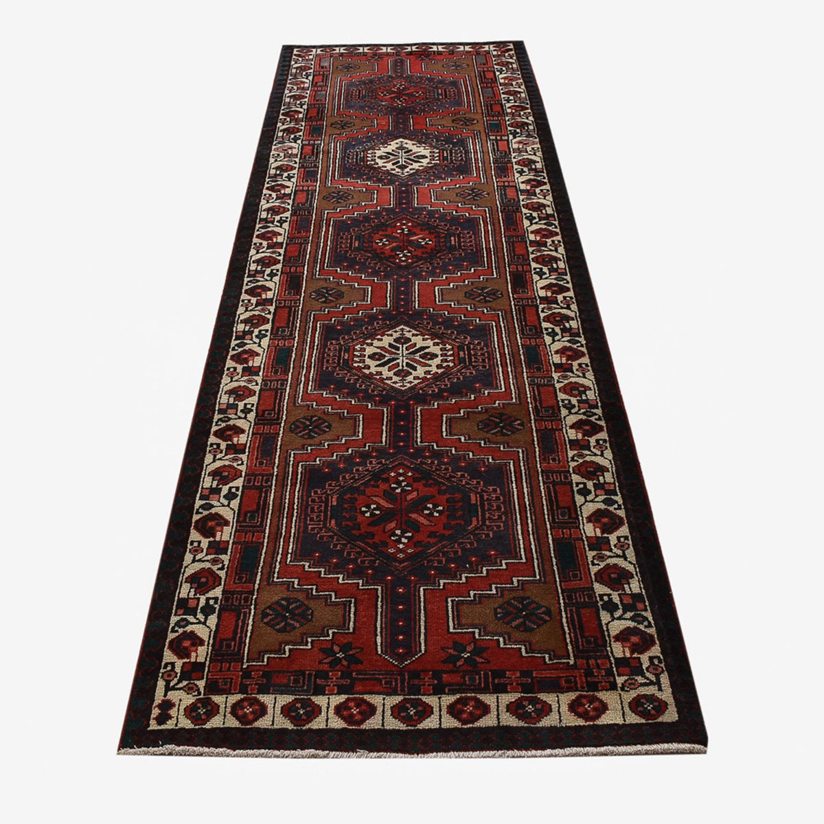 Tappeto corsia Tappeto Persero - Nomade - 318 x 100 cm - rosso scuro