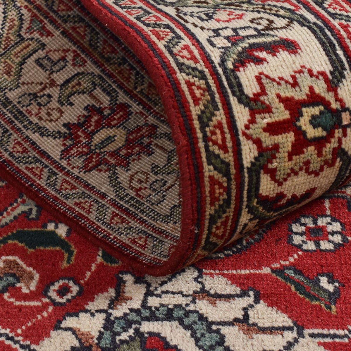 Tappeto corsia Tappeto Persero - Tabriz - 458 x 81 cm - rosso