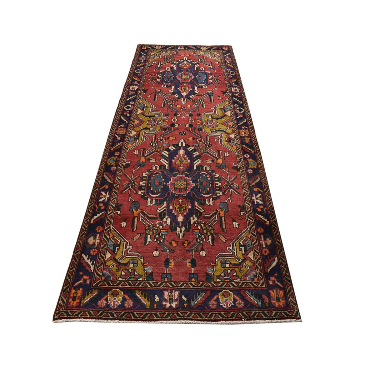 Tappeto corsia Tappeto Persero - Tabriz - 338 x 112 cm - rosso