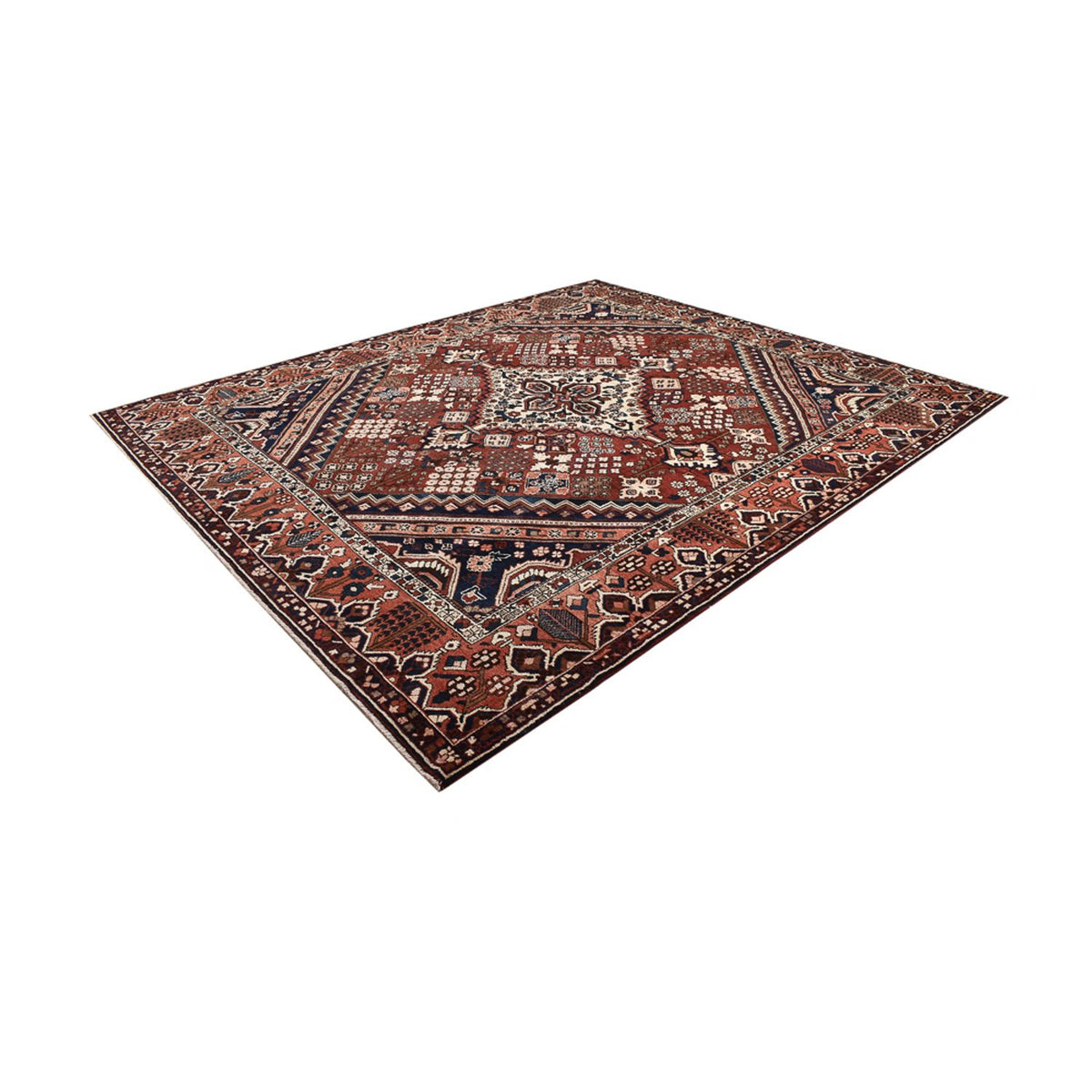 Tappeto Persero - Nomade forma speciale - 369 x 312 cm - rosso scuro