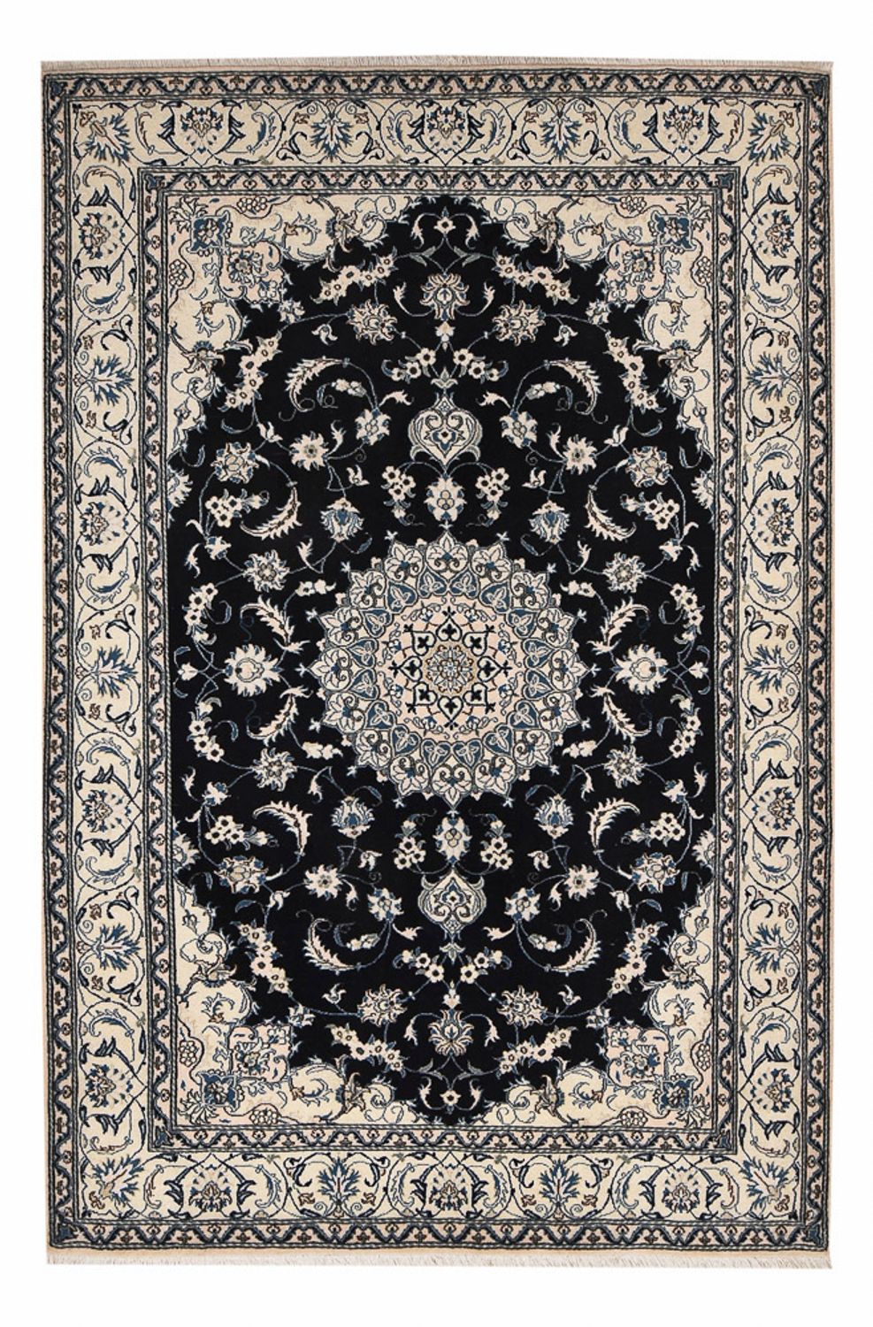 Tappeto Persero - Nain - 298 x 202 cm - blu scuro