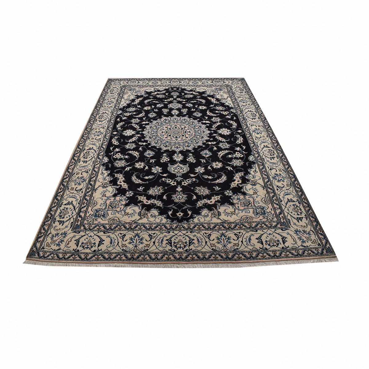 Tappeto Persero - Nain - 298 x 202 cm - blu scuro