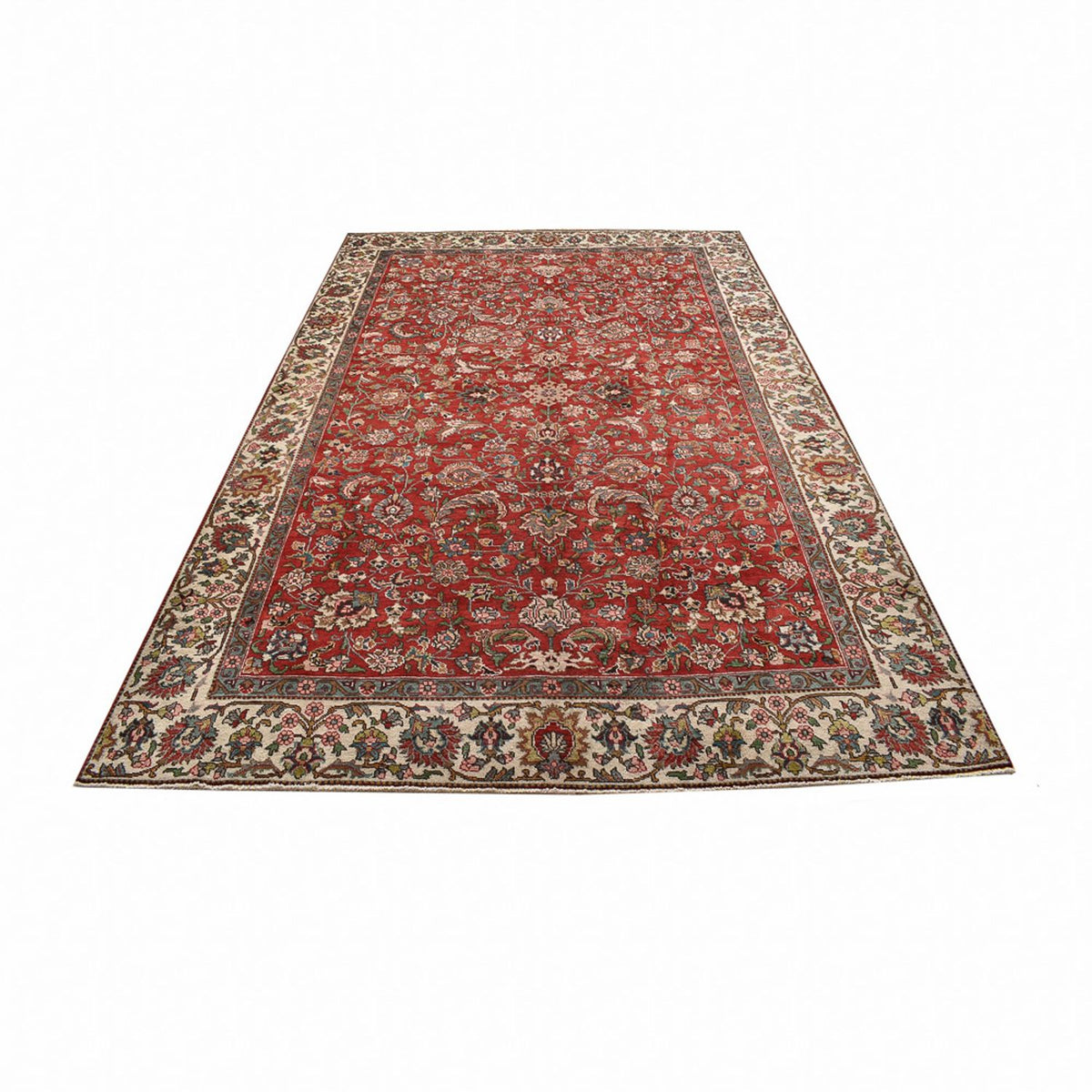 Tappeto Persero - Tabriz - 322 x 209 cm - rosso