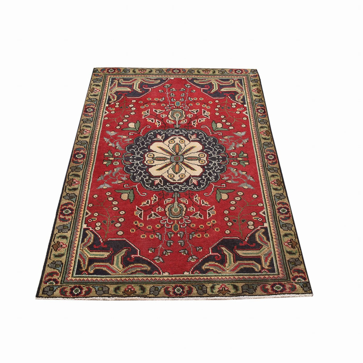 Tappeto Persero - Tabriz - 155 x 100 cm - rosso