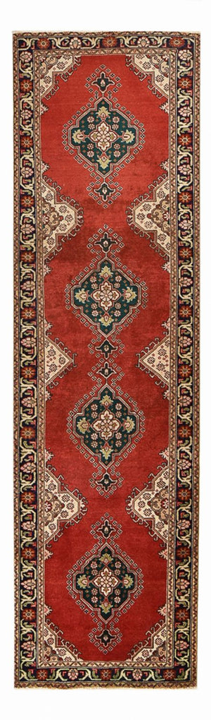 Tappeto corsia Tappeto Persero - Tabriz - 340 x 96 cm - rosso