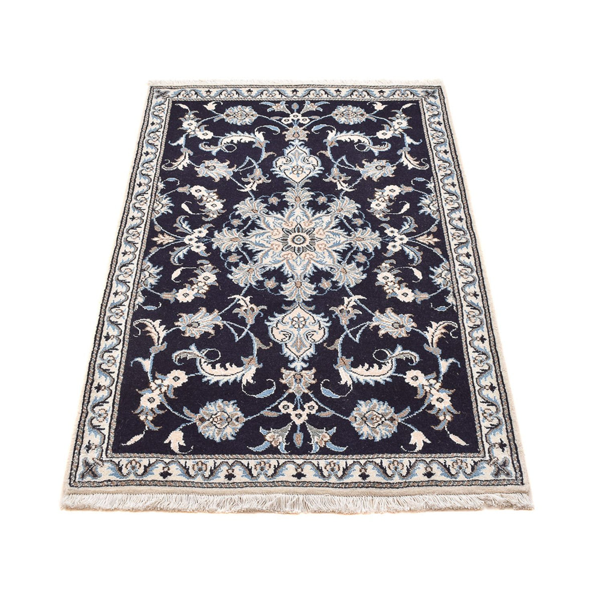 Tappeto Persero - Nain - 140 x 89 cm - blu scuro