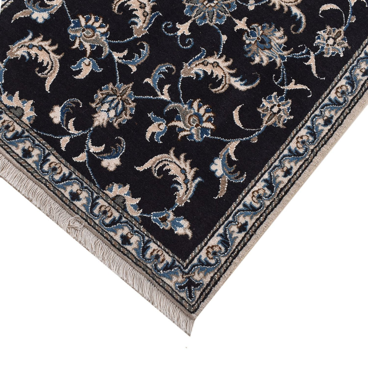 Tappeto corsia Tappeto Persero - Nain - 292 x 78 cm - blu scuro