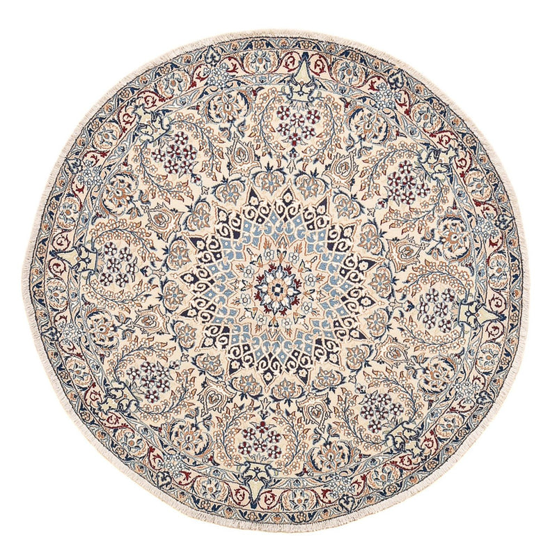 Tappeto Persero - Nain - Reale rotondo  - 136 x 136 cm - grigio