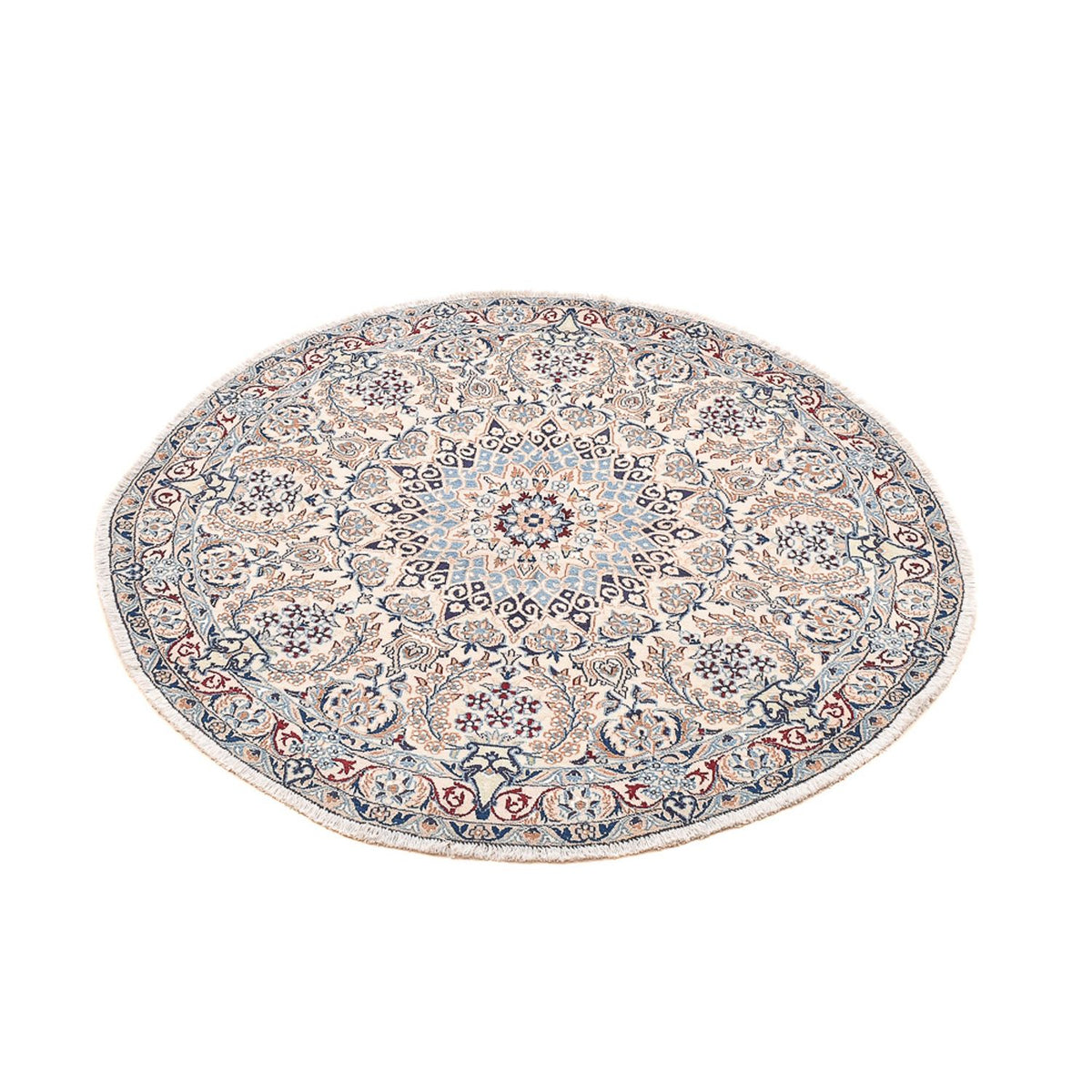 Tappeto Persero - Nain - Reale rotondo  - 136 x 136 cm - grigio