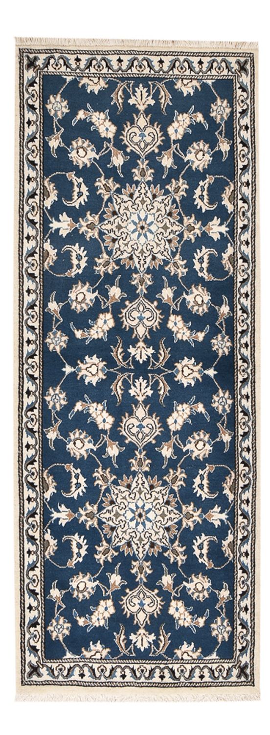 Tappeto corsia Tappeto Persero - Nain - 195 x 77 cm - blu mare