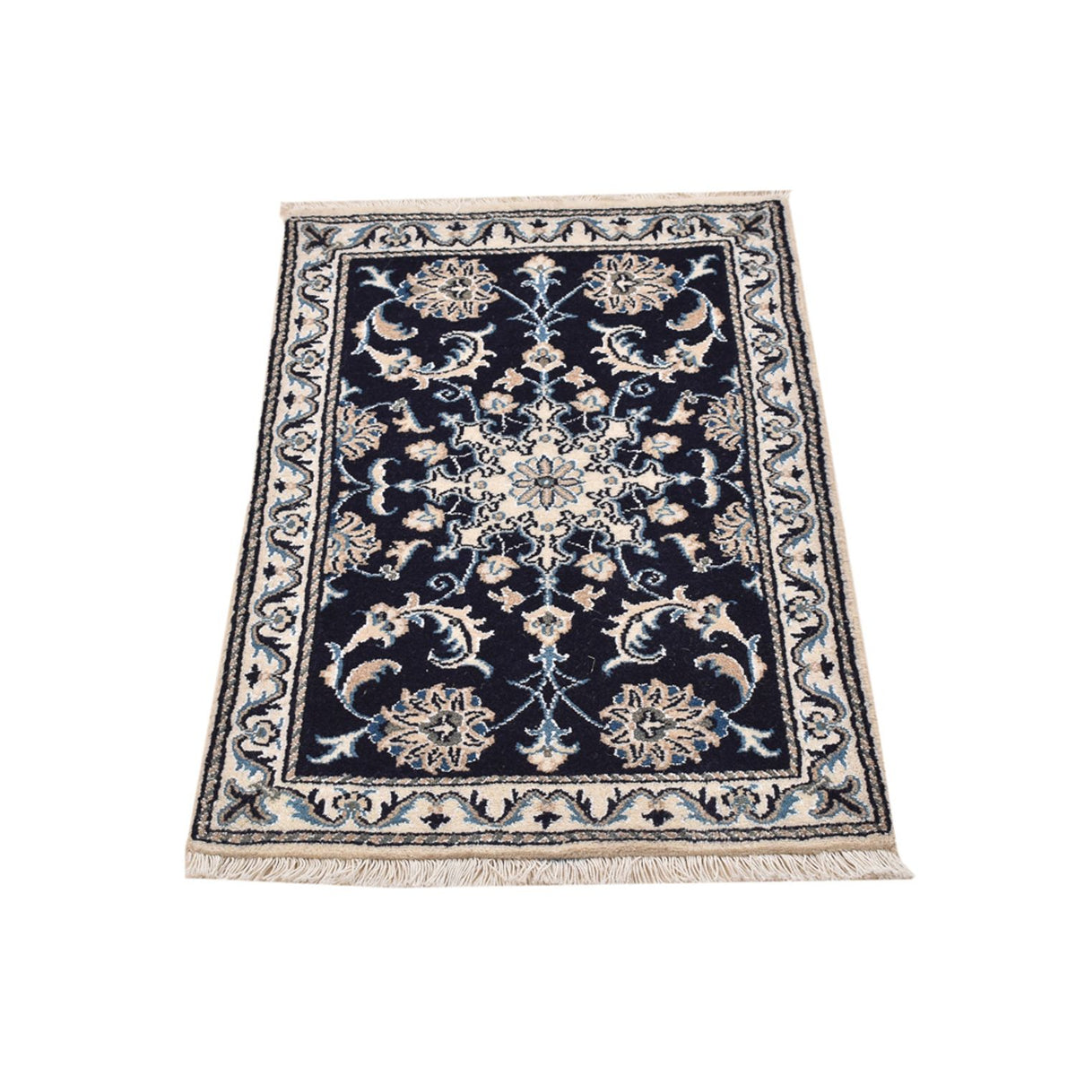 Tappeto Persero - Nain - 90 x 57 cm - blu scuro