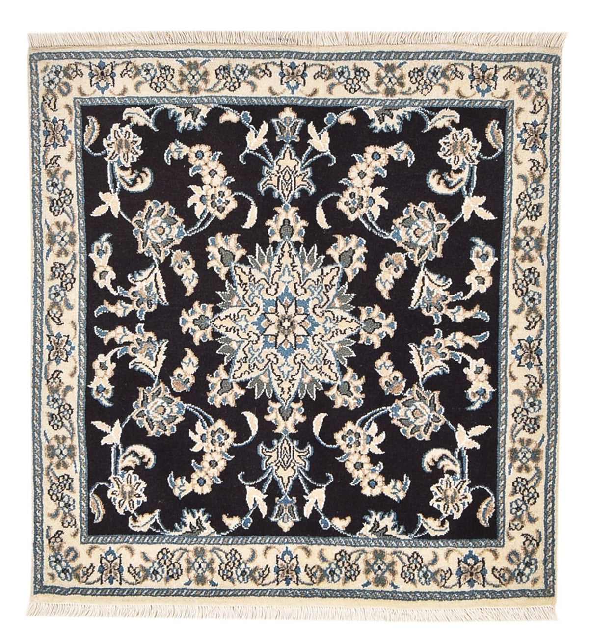 Tappeto corsia Tappeto Persero - Nain - 100 x 93 cm - blu scuro