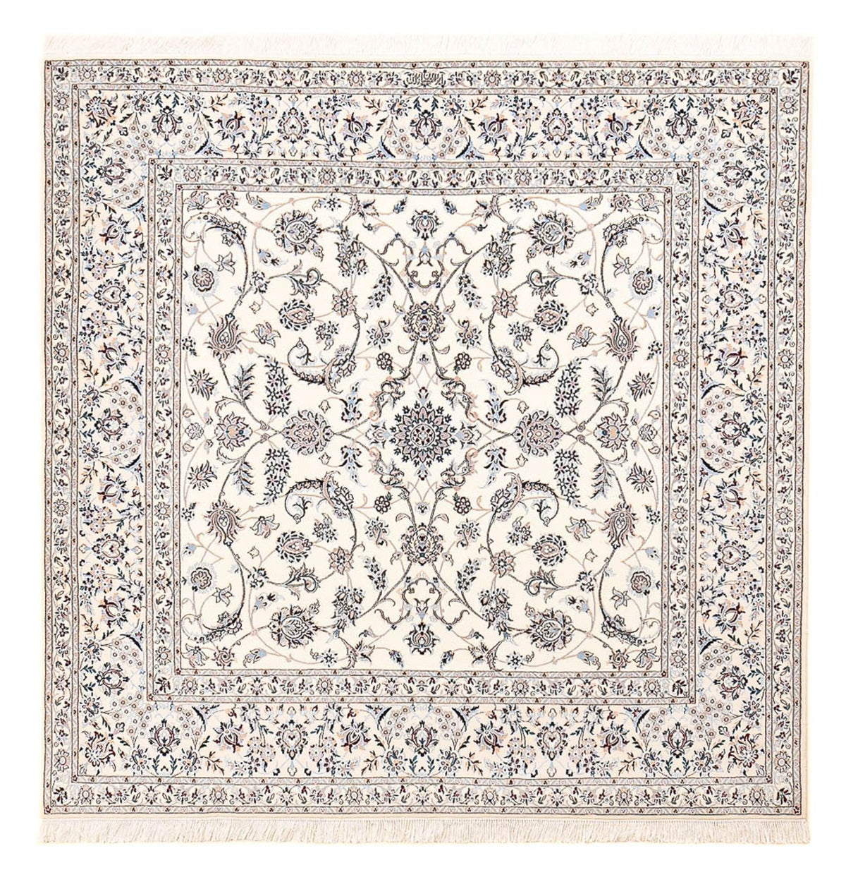 Tappeto Persero - Nain - Premio quadrato  - 204 x 207 cm - grigio chiaro