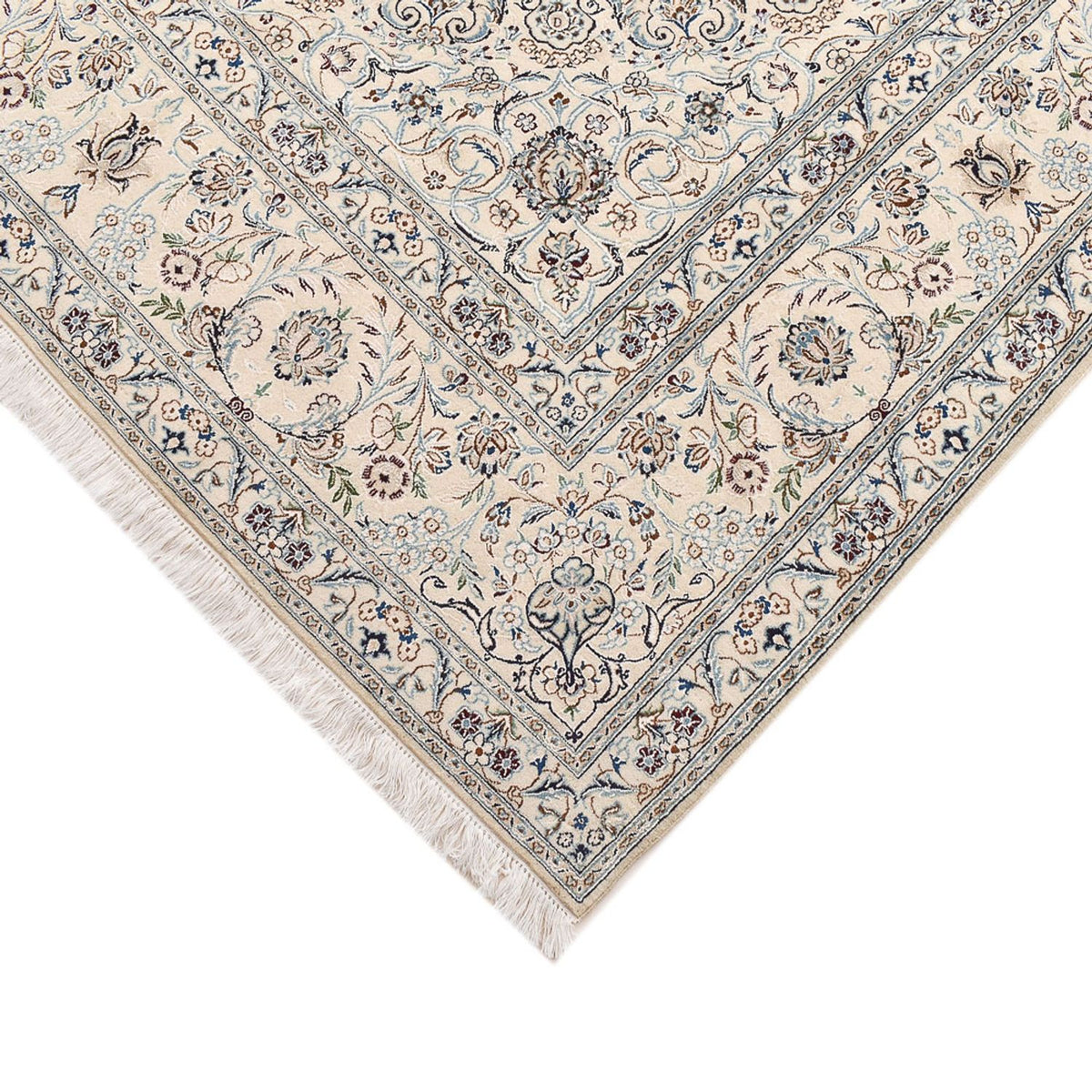 Tappeto Persero - Nain - Reale - 305 x 205 cm - grigio chiaro