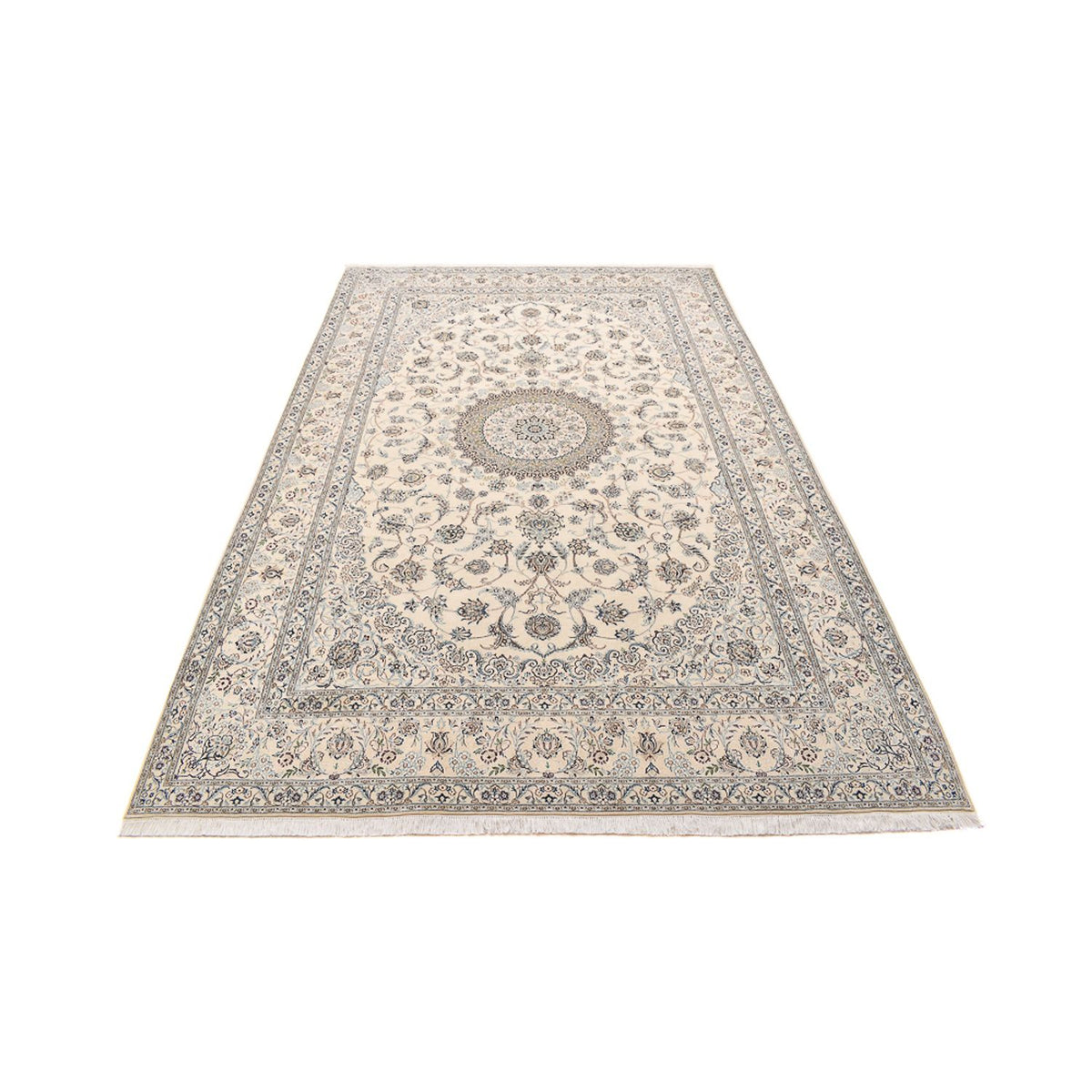 Tappeto Persero - Nain - Reale - 305 x 205 cm - grigio chiaro