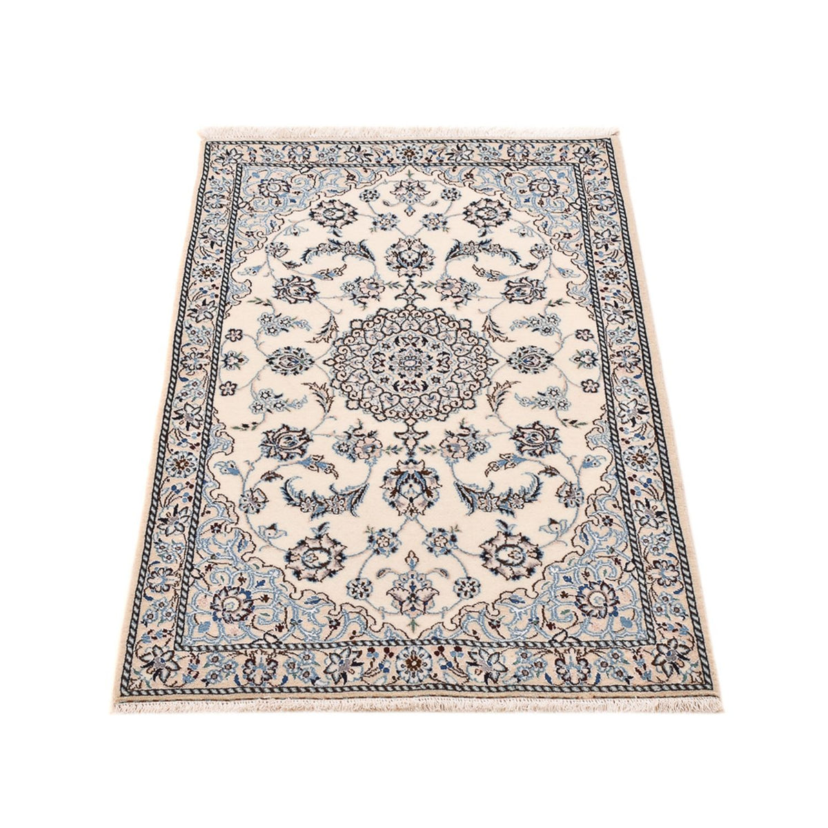 Tappeto Persero - Nain - Reale - 109 x 69 cm - grigio chiaro
