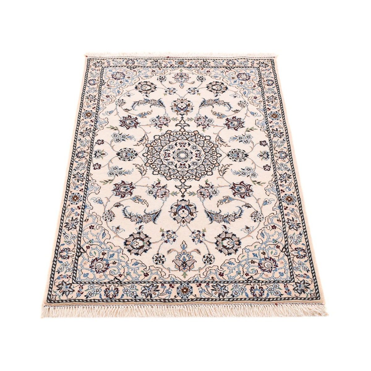 Tappeto Persero - Nain - Reale - 108 x 71 cm - grigio chiaro
