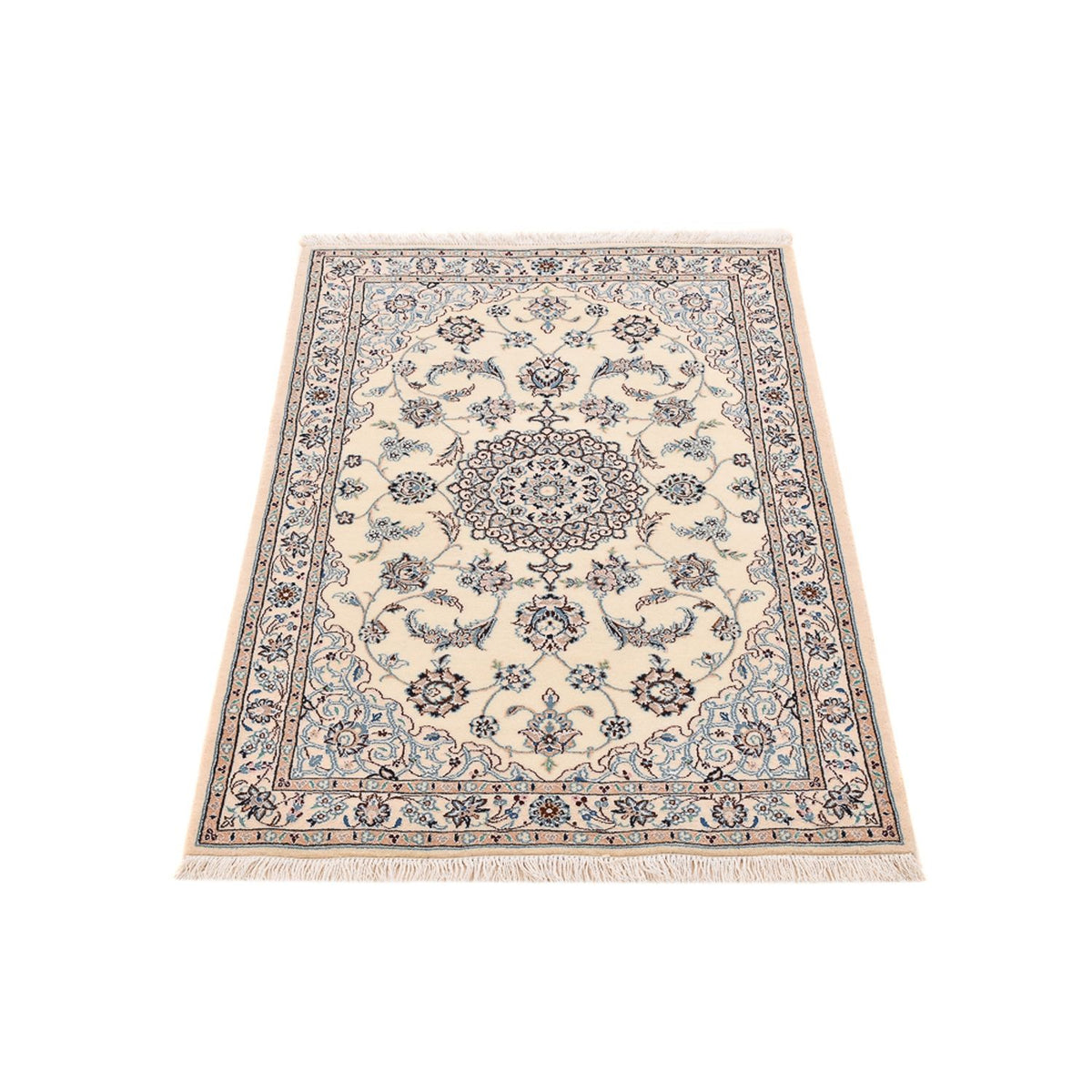 Tappeto Persero - Nain - Reale - 113 x 74 cm - grigio chiaro
