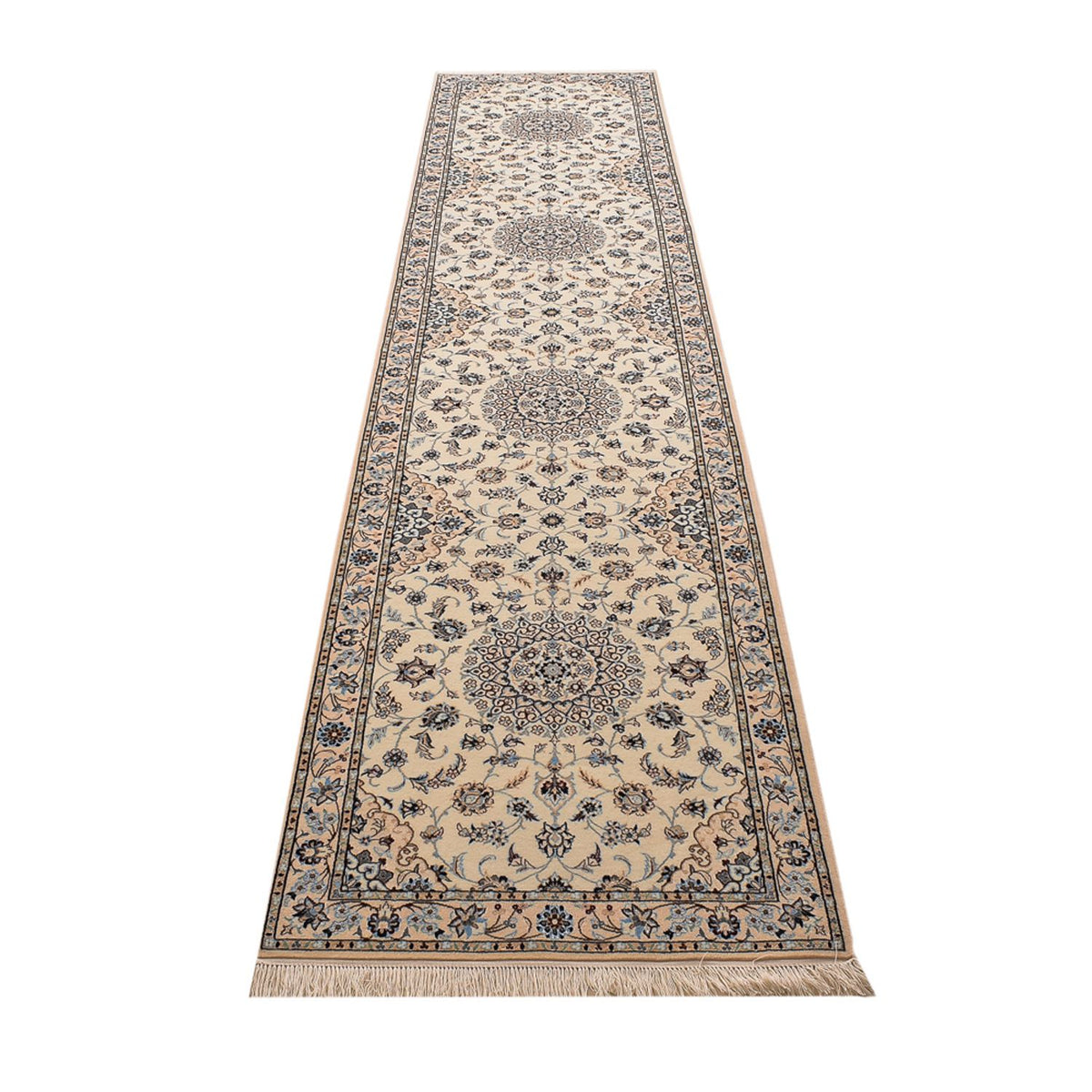 Tappeto corsia Tappeto Persero - Nain - Premio - 397 x 87 cm - beige