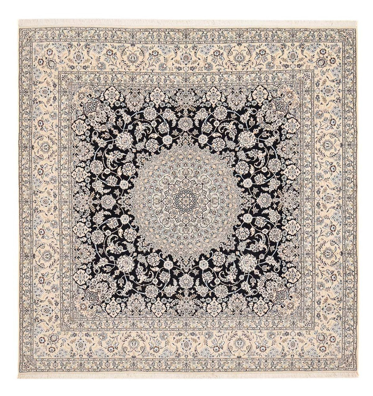 Tappeto Persero - Nain - Reale quadrato - 310 x 305 cm - blu scuro