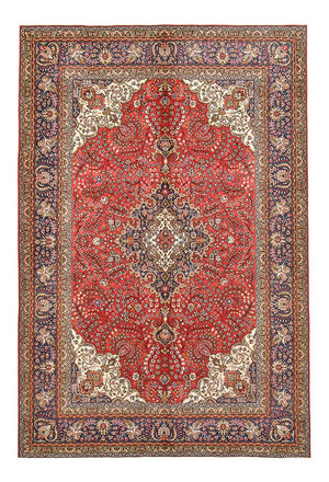 Tappeto Persero - Tabriz - 295 x 198 cm - rosso