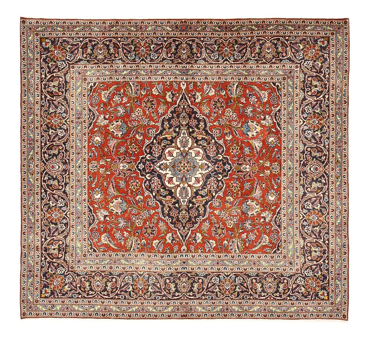 Tappeto Persero - Keshan - 253 x 225 cm - rosso