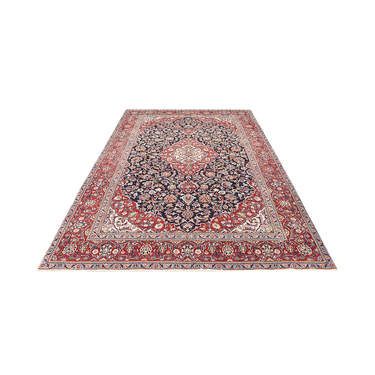 Tappeto Persero - Keshan - 330 x 217 cm - blu scuro