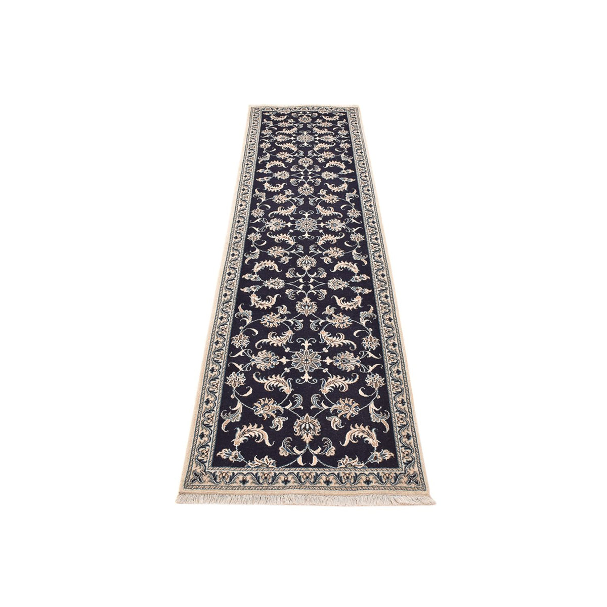 Tappeto corsia Tappeto Persero - Nain - 298 x 78 cm - blu scuro