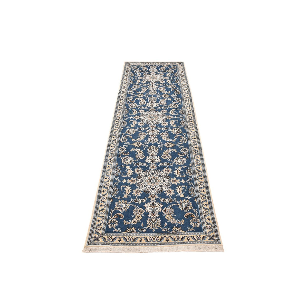 Tappeto corsia Tappeto Persero - Nain - 298 x 80 cm - blu mare