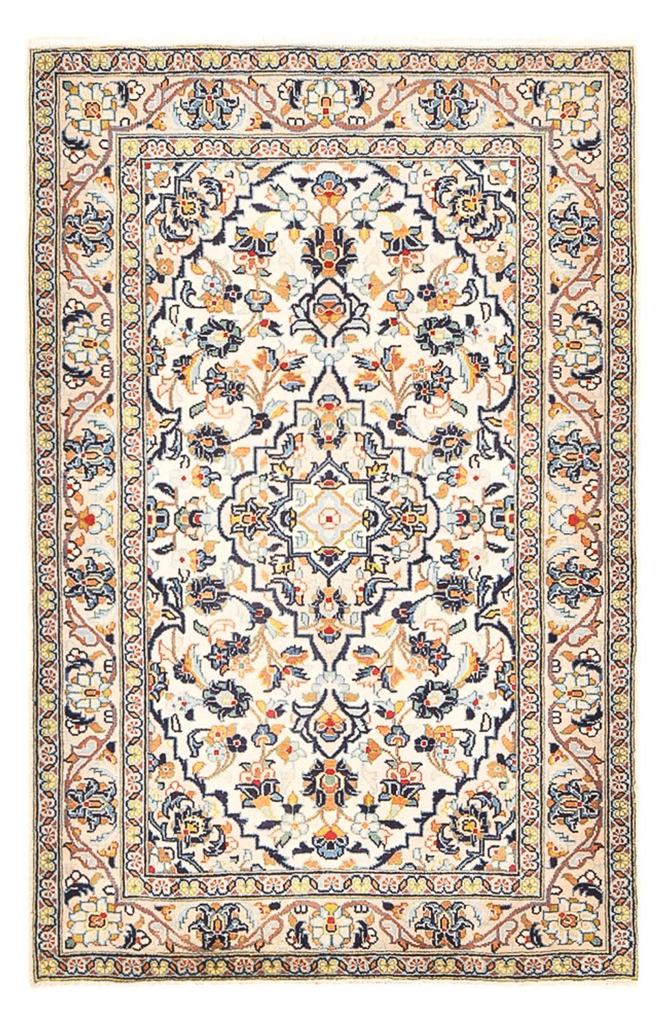 Tappeto Persero - Keshan - 147 x 95 cm - beige chiaro