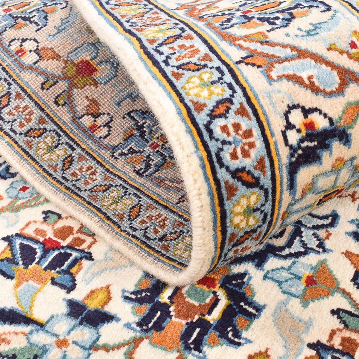 Tappeto Persero - Keshan - 141 x 96 cm - beige chiaro