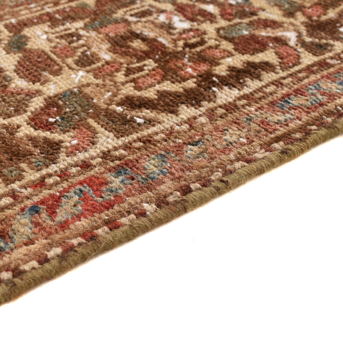 Tappeto vintage - 198 x 150 cm - beige scuro