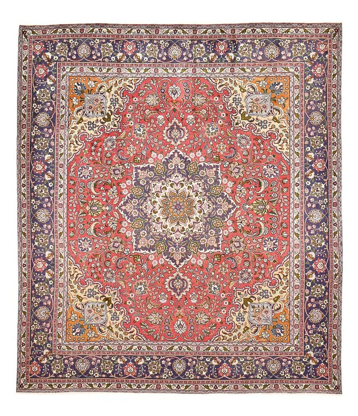 Tappeto Persero - Tabriz - 374 x 300 cm - rosso