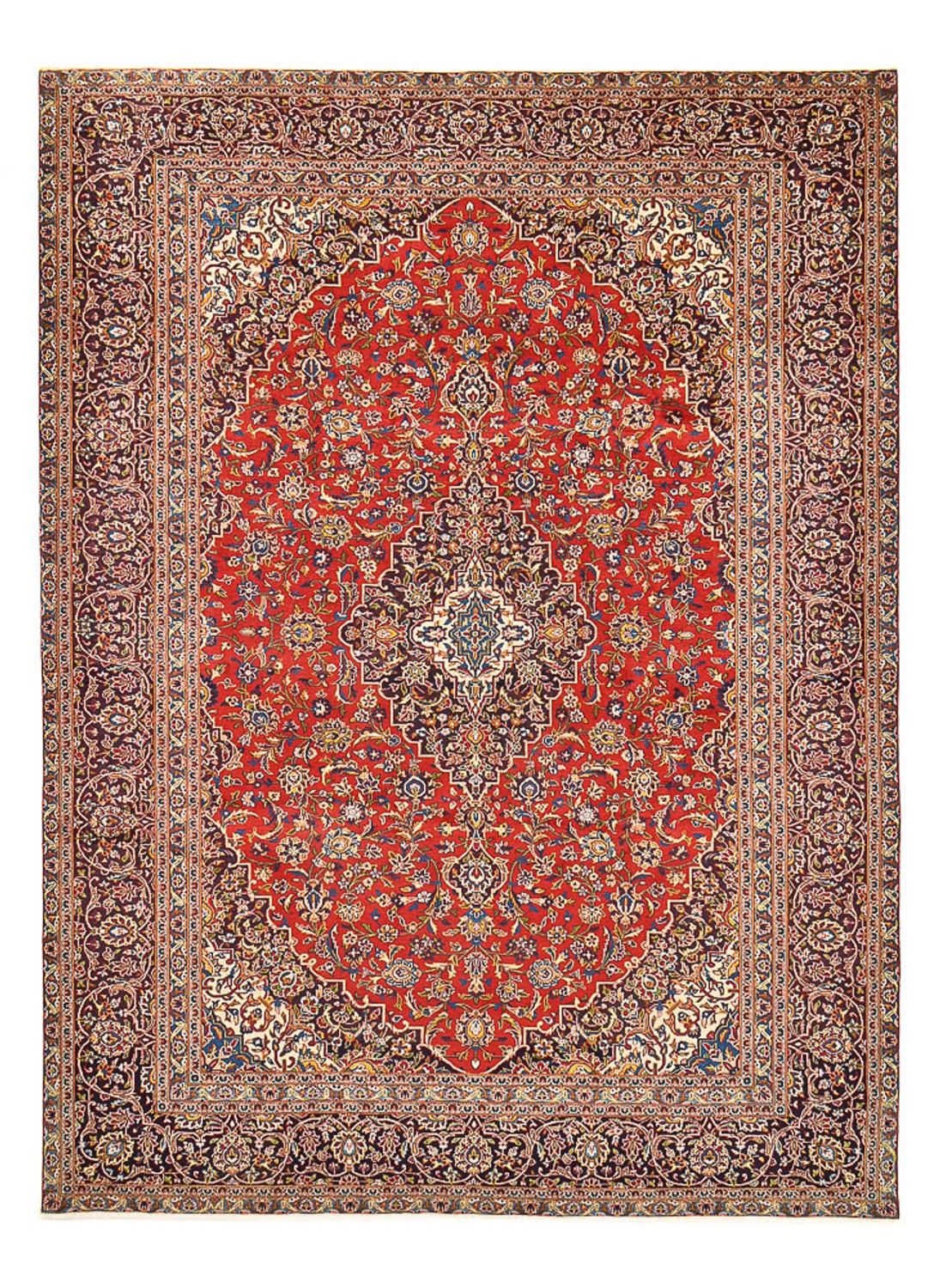 Tappeto Persero - Keshan - 392 x 285 cm - rosso