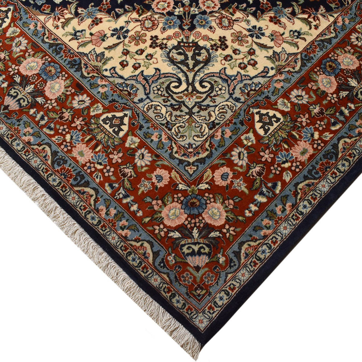 Tappeto Persero - Keshan - 315 x 220 cm - blu scuro