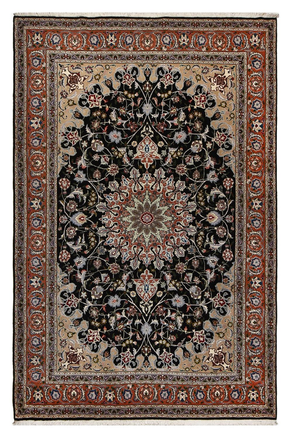 Tappeto Persero - Tabriz - Reale - 318 x 208 cm - blu scuro