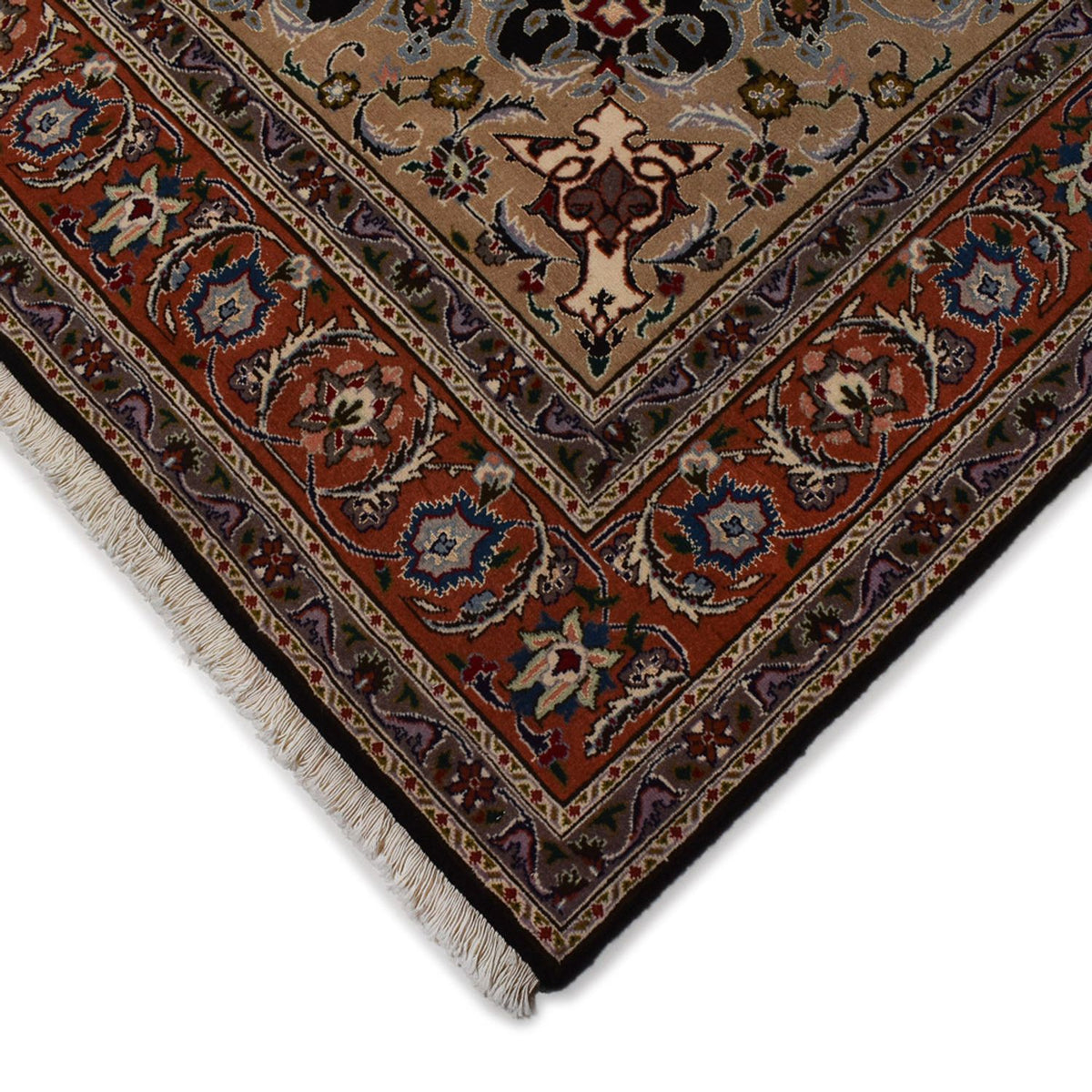 Tappeto Persero - Tabriz - Reale - 318 x 208 cm - blu scuro