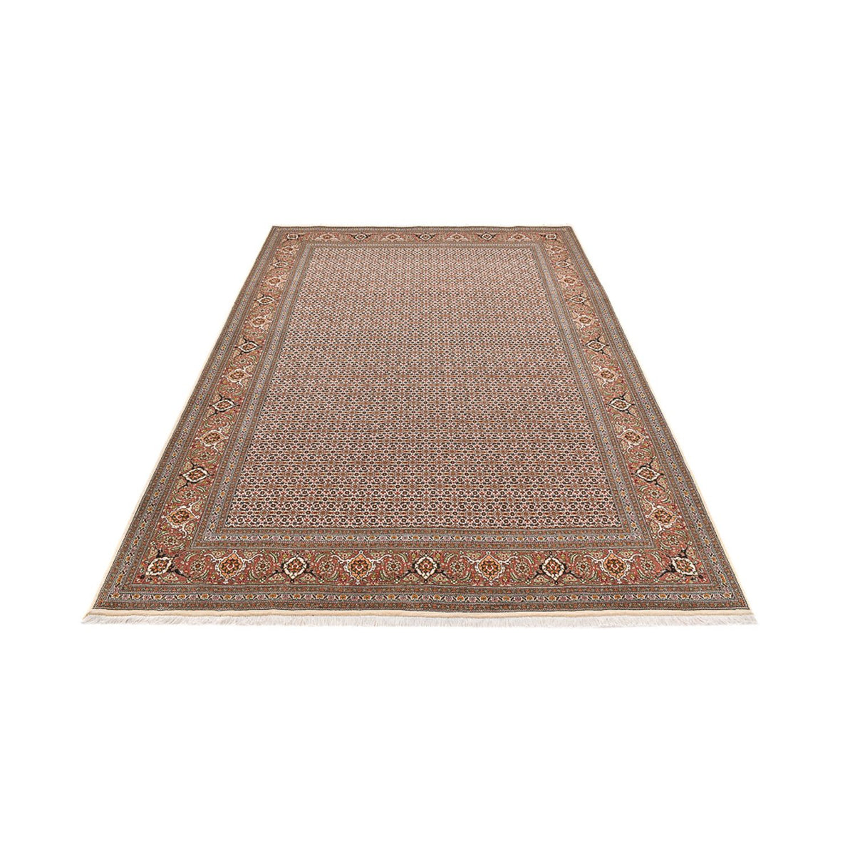 Tappeto Persero - Tabriz - Reale - 284 x 184 cm - beige scuro