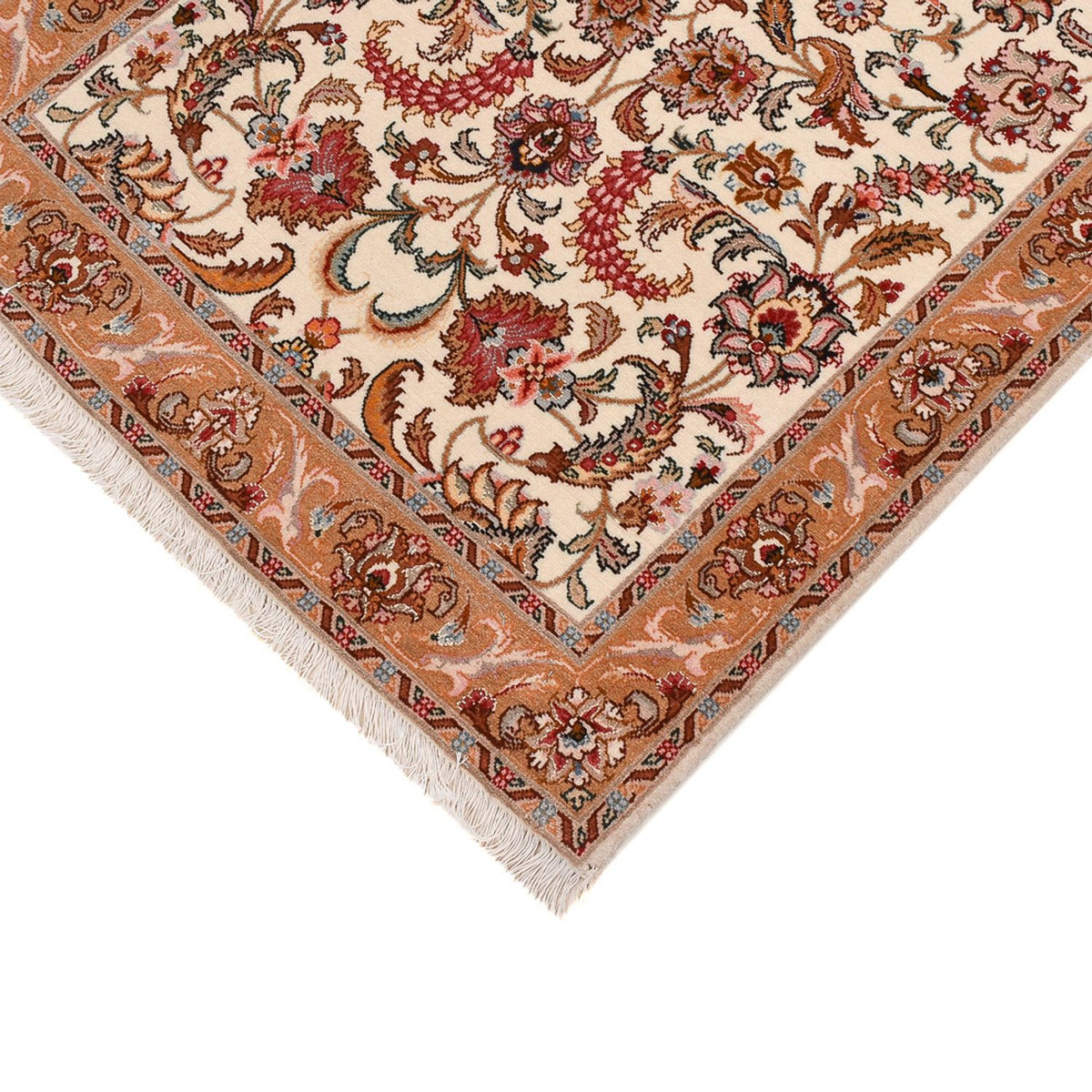 Tappeto corsia Tappeto Persero - Tabriz - Premio - 317 x 72 cm - beige