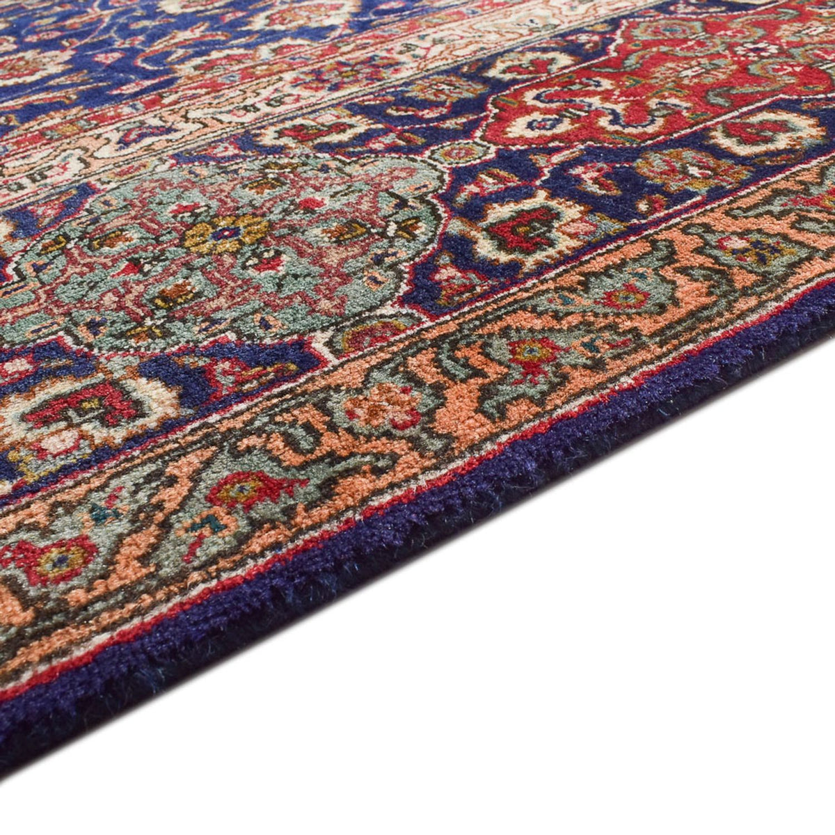 Tappeto Persero - Tabriz - Reale - 387 x 297 cm - blu scuro