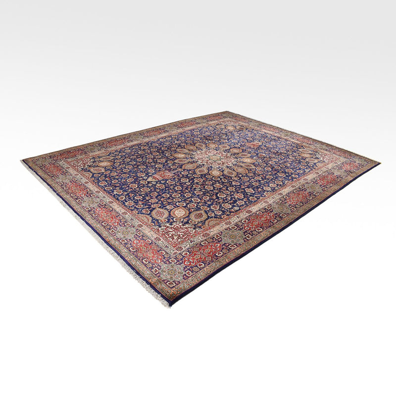 Tappeto Persero - Tabriz - Reale - 387 x 297 cm - blu scuro
