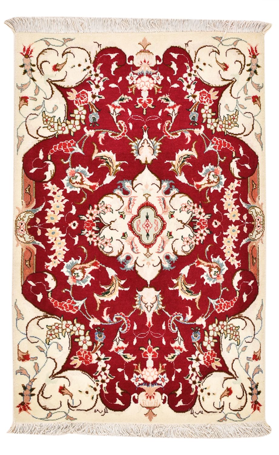 Tappeto Persero - Tabriz - Reale - 90 x 60 cm - rosso
