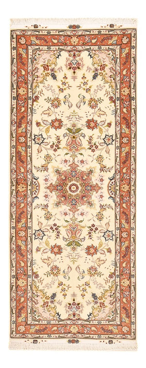 Tappeto corsia Tappeto Persero - Tabriz - Reale - 195 x 80 cm - beige