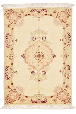Tappeto Persero - Tabriz - Reale - 89 x 58 cm - beige chiaro
