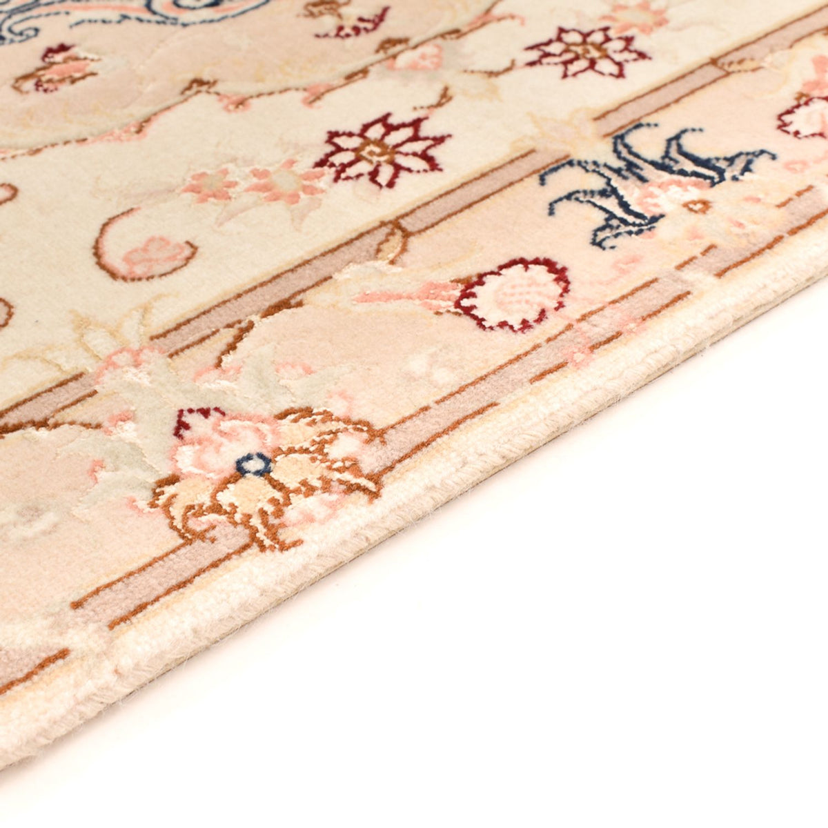 Tappeto Persero - Tabriz - Reale - 90 x 60 cm - beige chiaro