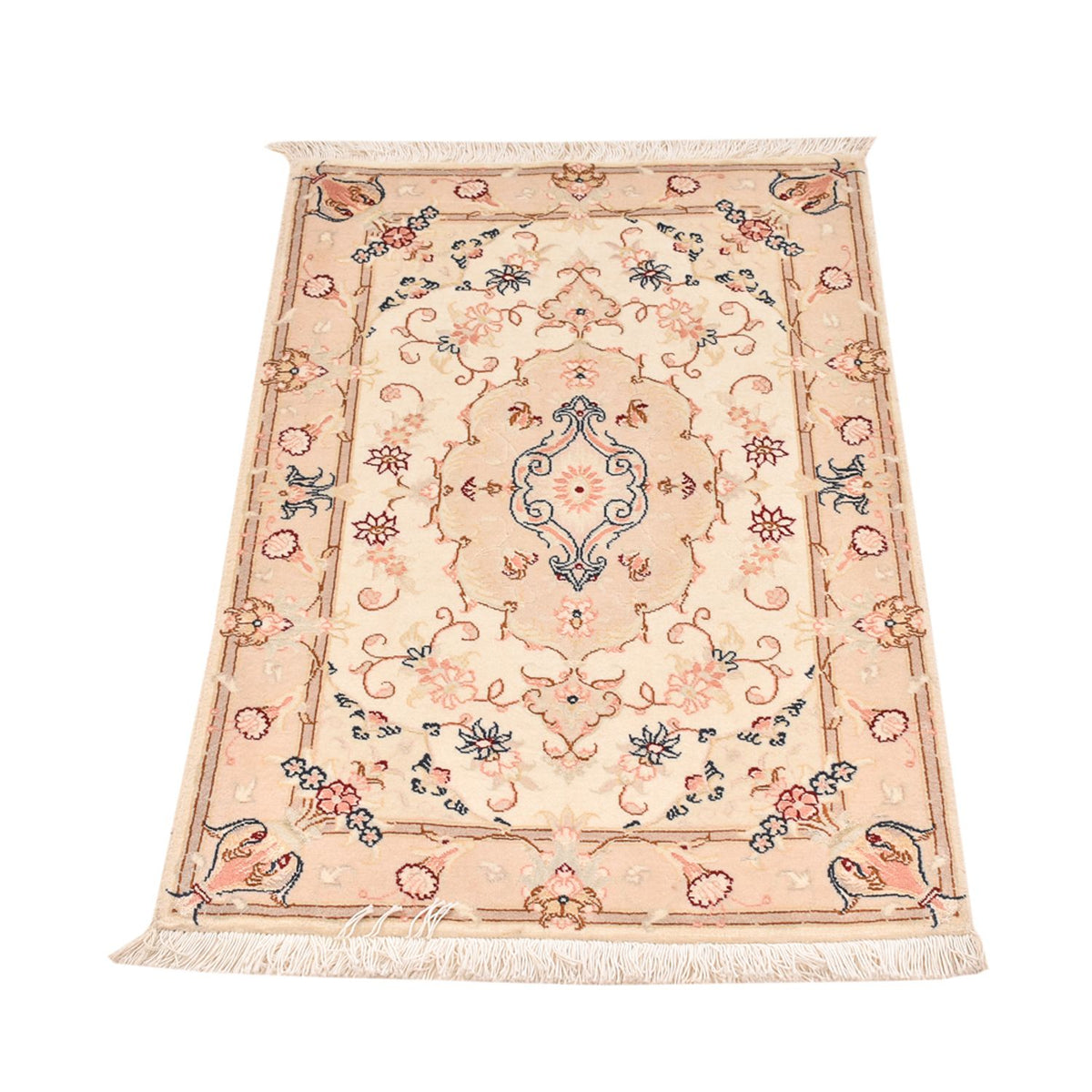Tappeto Persero - Tabriz - Reale - 90 x 60 cm - beige chiaro