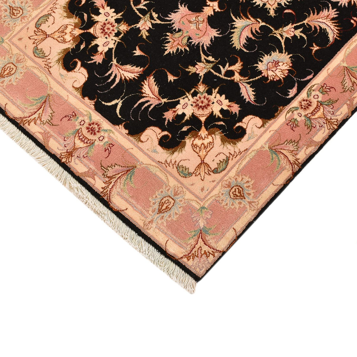 Tappeto Persero - Tabriz - Reale - 123 x 74 cm - blu scuro
