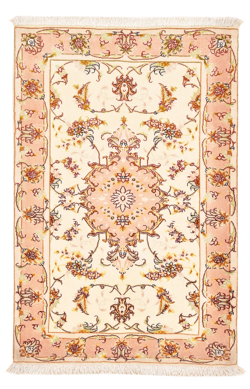 Tappeto Persero - Tabriz - Reale - 101 x 66 cm - beige chiaro