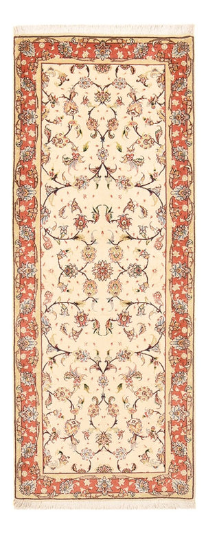 Tappeto corsia Tappeto Persero - Tabriz - Reale - 204 x 80 cm - beige